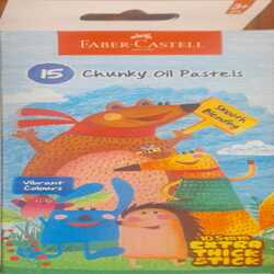 Faber-Castell 15 Chunky Oil Pastels 10.5mm Extra Thick Stick